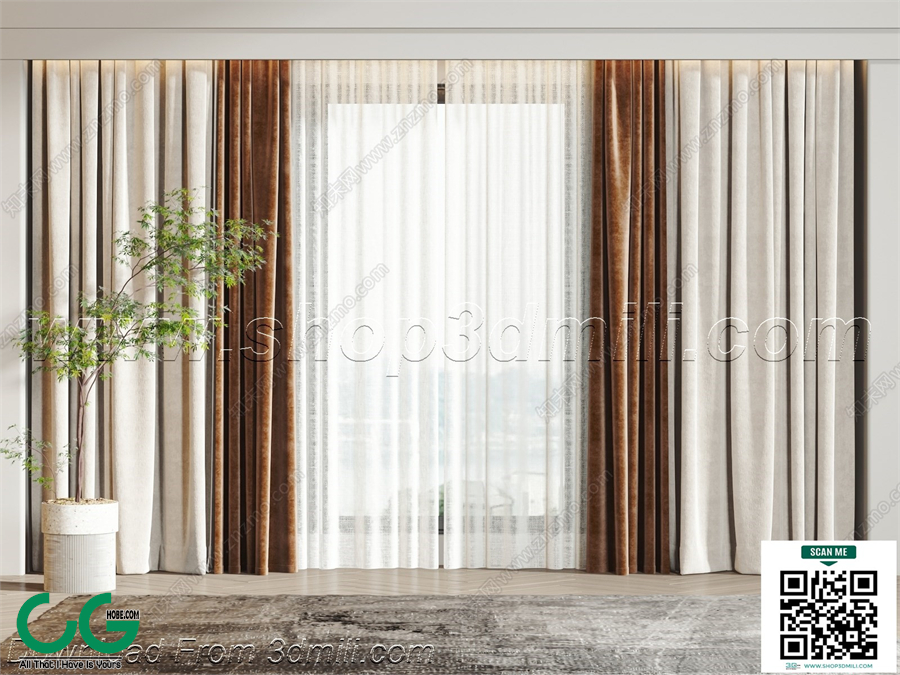 Curtain 3dsmax File 57