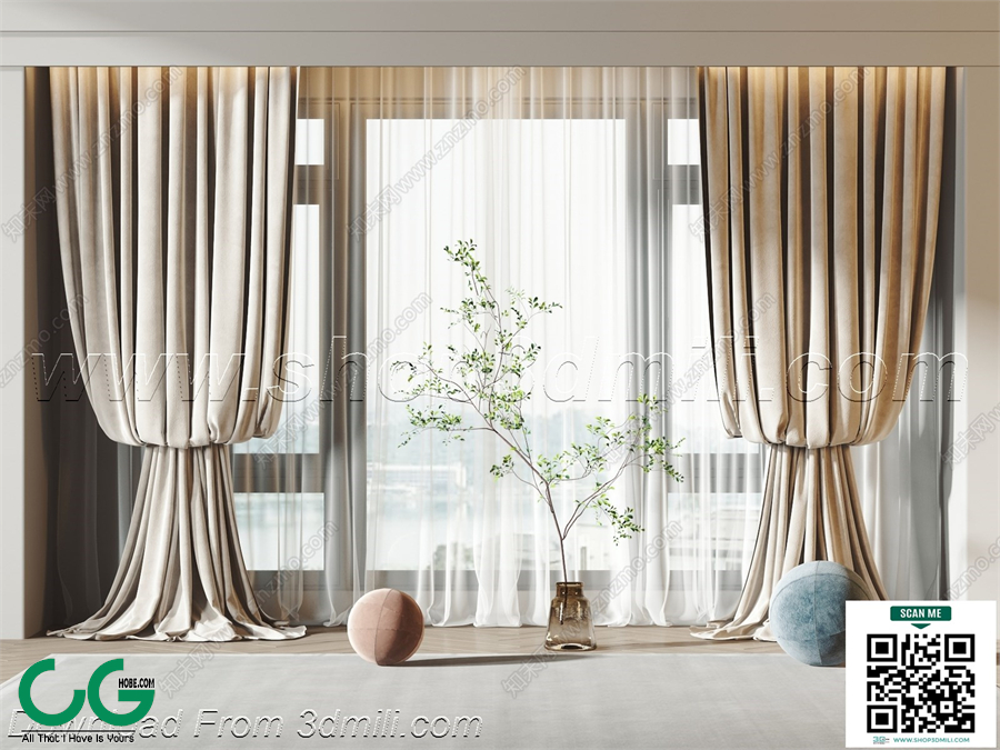 Curtain 3dsmax File 58