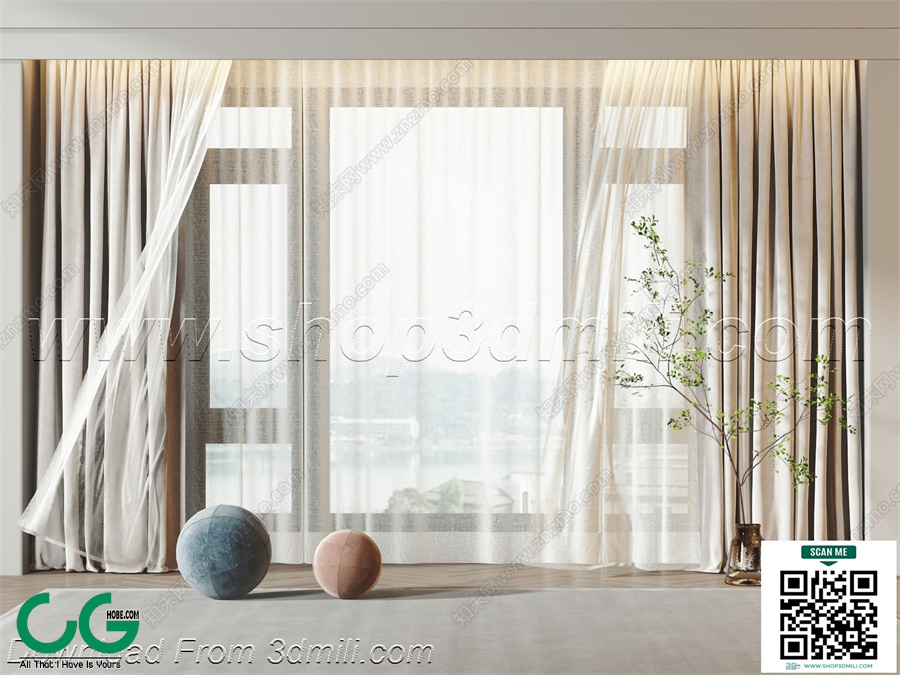Curtain 3dsmax File 59