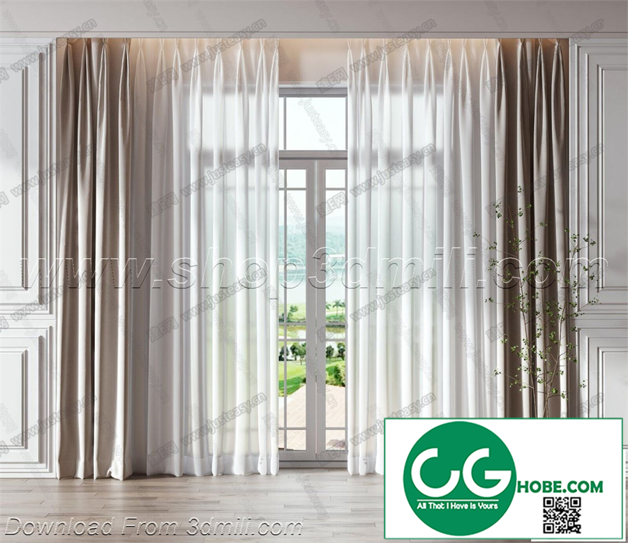 Curtain 3dsmax File 68