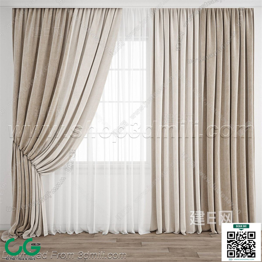 Curtain 3dsmax File 69