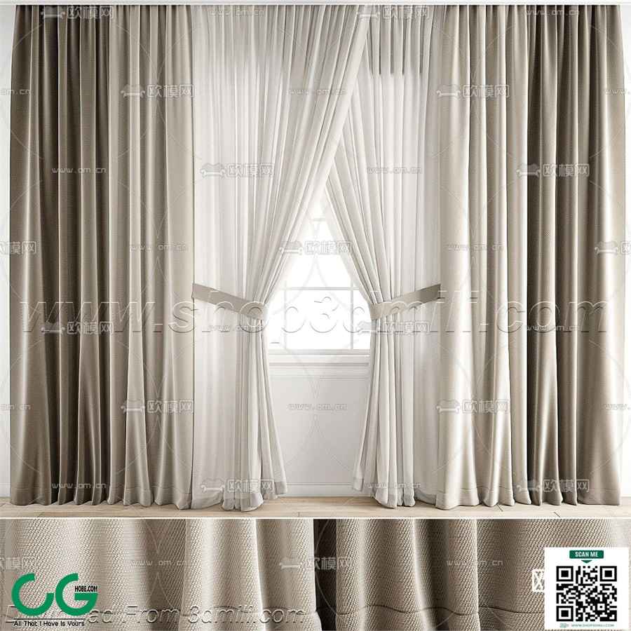 Curtain 3dsmax File 72