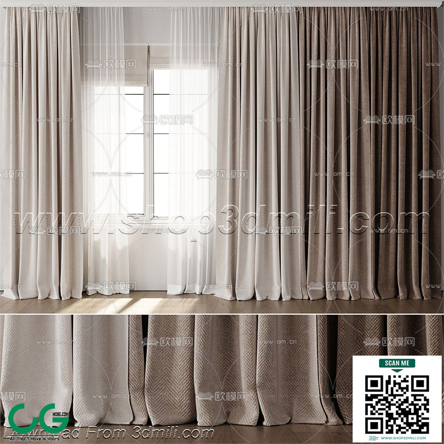 Curtain 3dsmax File 77