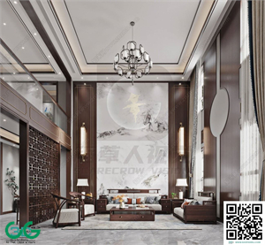 Living room Chinese-style 3dsmax File 02