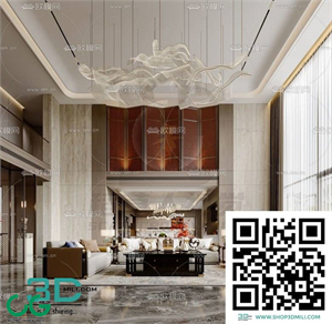 Living room Chinese-style 3dsmax File 08