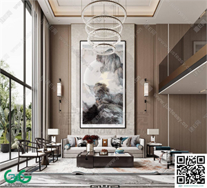Living room Chinese-style 3dsmax File 09