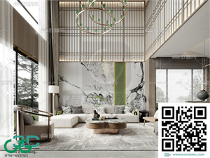 Living room Chinese-style 3dsmax File 15