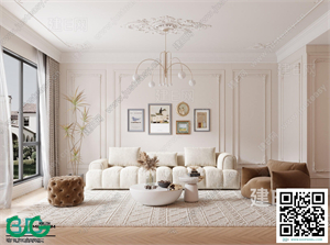 Living room Cream style 3dsmax File 08