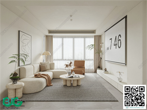 Living room Cream style 3dsmax File 09