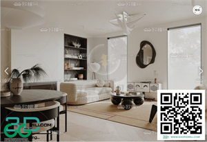 Living room Cream style 3dsmax File 19