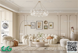 Living room French style 3dsmax File 01