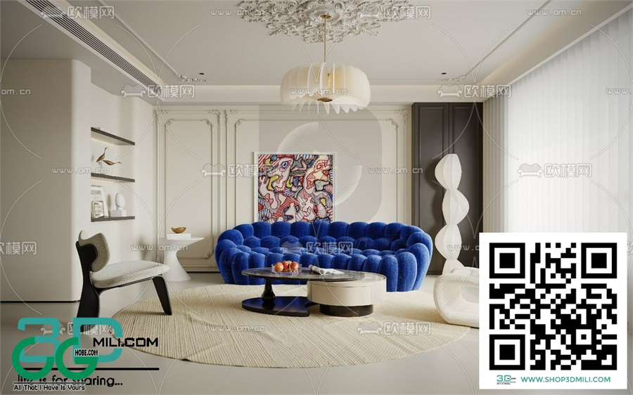 Living room French style 3dsmax File 15