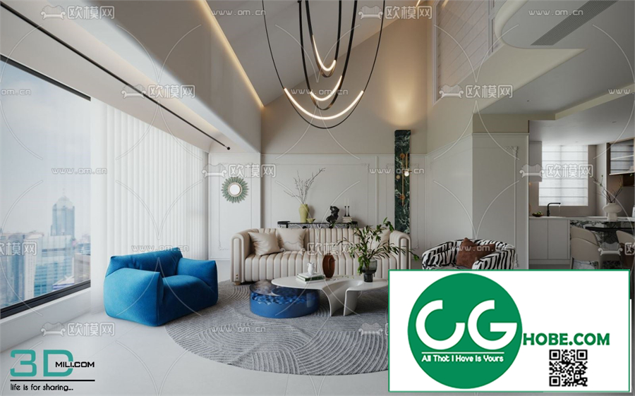 Living room French style 3dsmax File 29