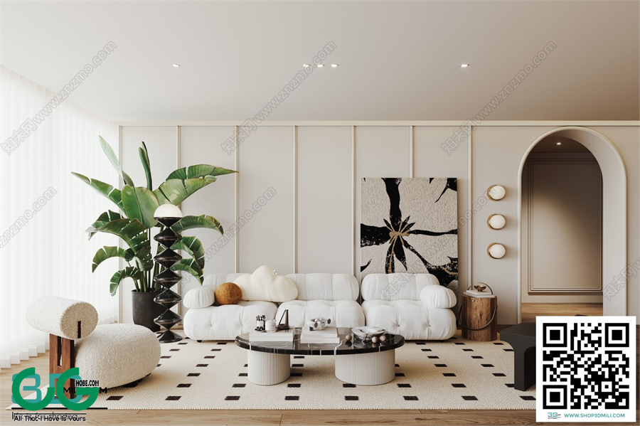 Living room French style 3dsmax File 30