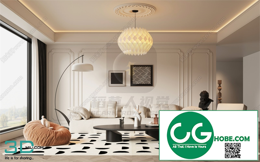 Living room French style 3dsmax File 31