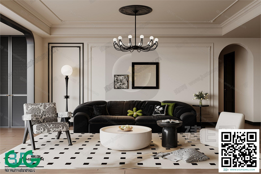 Living room French style 3dsmax File 35