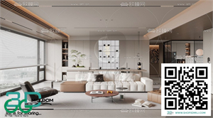 Living room Modern style 3dsmax File 01