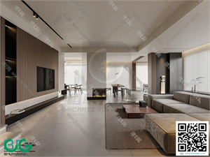 Living room Modern style 3dsmax File 03