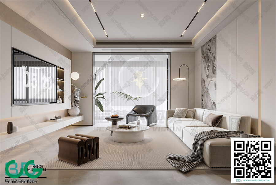 Living room Modern style 3dsmax File 05