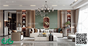 Living room New Chinese style 3dsmax File 02