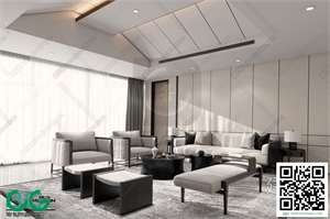 Living room New Chinese style 3dsmax File 08
