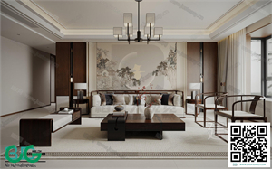 Living room New Chinese style 3dsmax File 12