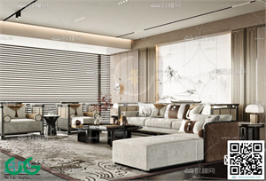 Living room New Chinese style 3dsmax File 16