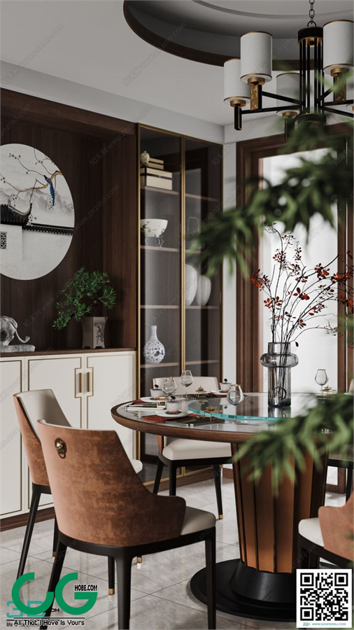 Living room New Chinese style 3dsmax File 17