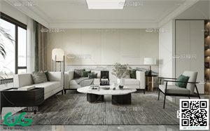 Living room New Chinese style 3dsmax File 25