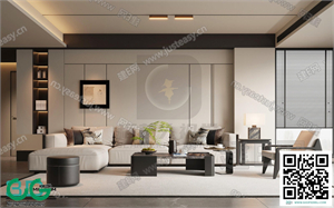 Living room New Chinese style 3dsmax File 34