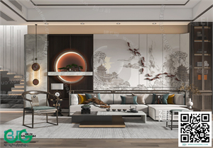 Living room New Chinese style 3dsmax File 35