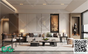 Living room New Chinese style 3dsmax File 36