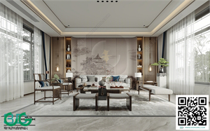 Living room New Chinese style 3dsmax File 40
