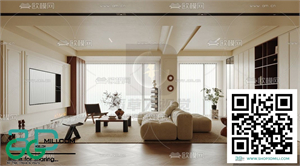 Living room Retro style 3dsmax File 06