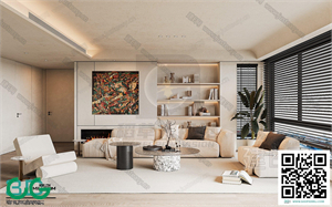Living room Retro style 3dsmax File 08