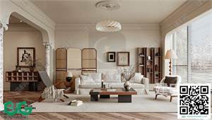 Living room Retro style 3dsmax File 09