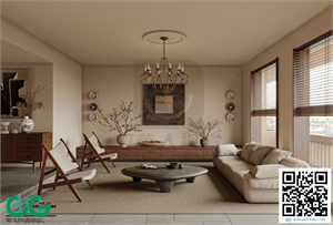 Living room Retro style 3dsmax File 10