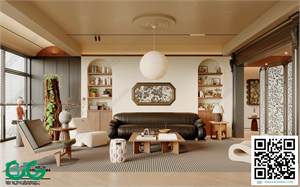 Living room Retro style 3dsmax File 15