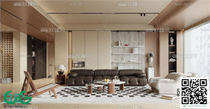 Living room Retro style 3dsmax File 16