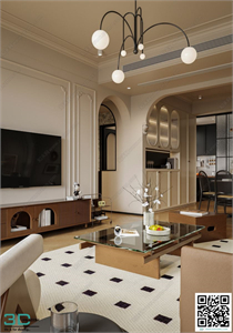 Living room Retro style 3dsmax File 20