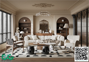 Living room Retro style 3dsmax File 21