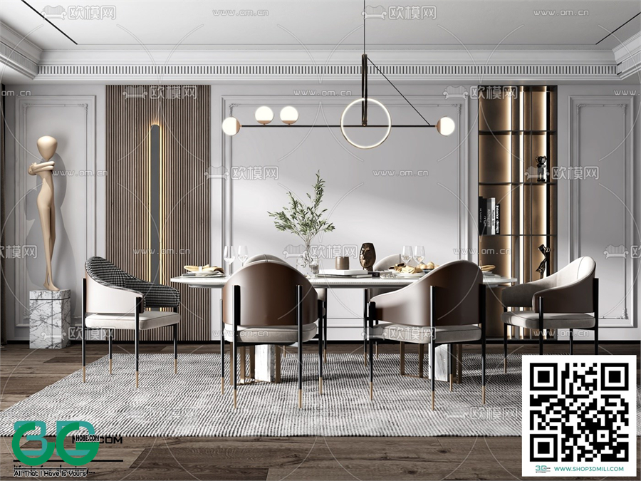 Restaurant Room 3dsmax File 02