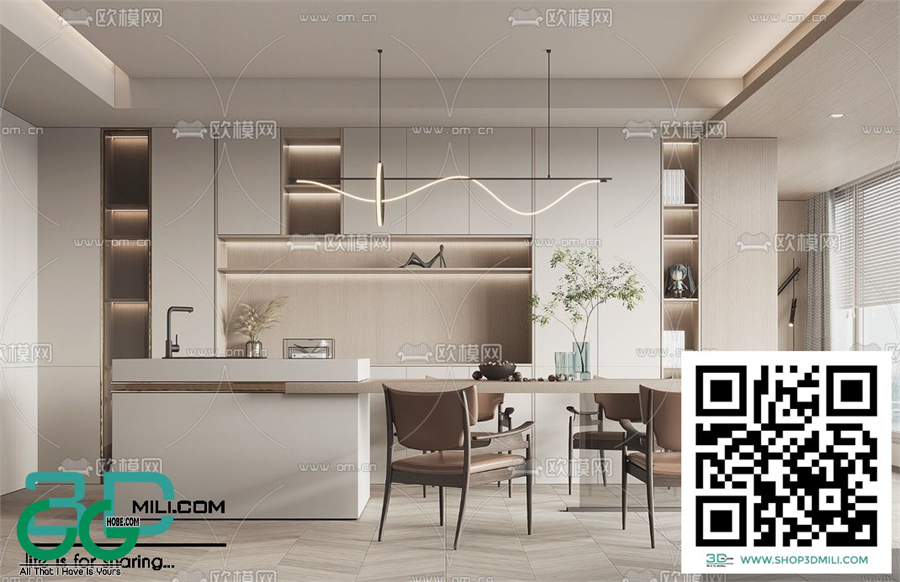 Restaurant Room 3dsmax File 03