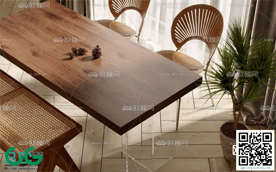 Restaurant Room 3dsmax File 08