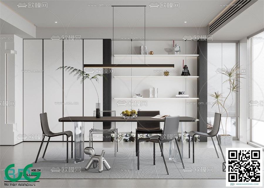 Restaurant Room 3dsmax File 09