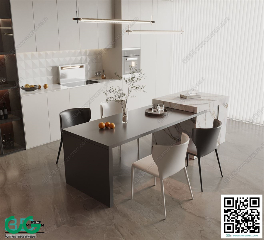 Restaurant Room 3dsmax File 100