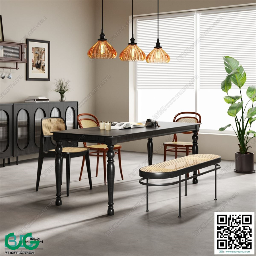 Restaurant Room 3dsmax File 106