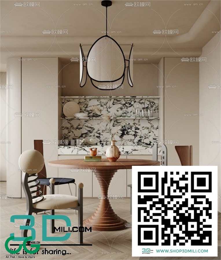 Restaurant Room 3dsmax File 107
