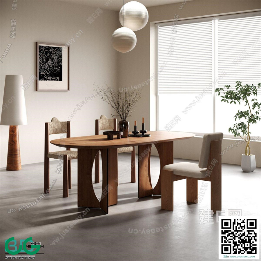 Restaurant Room 3dsmax File 112