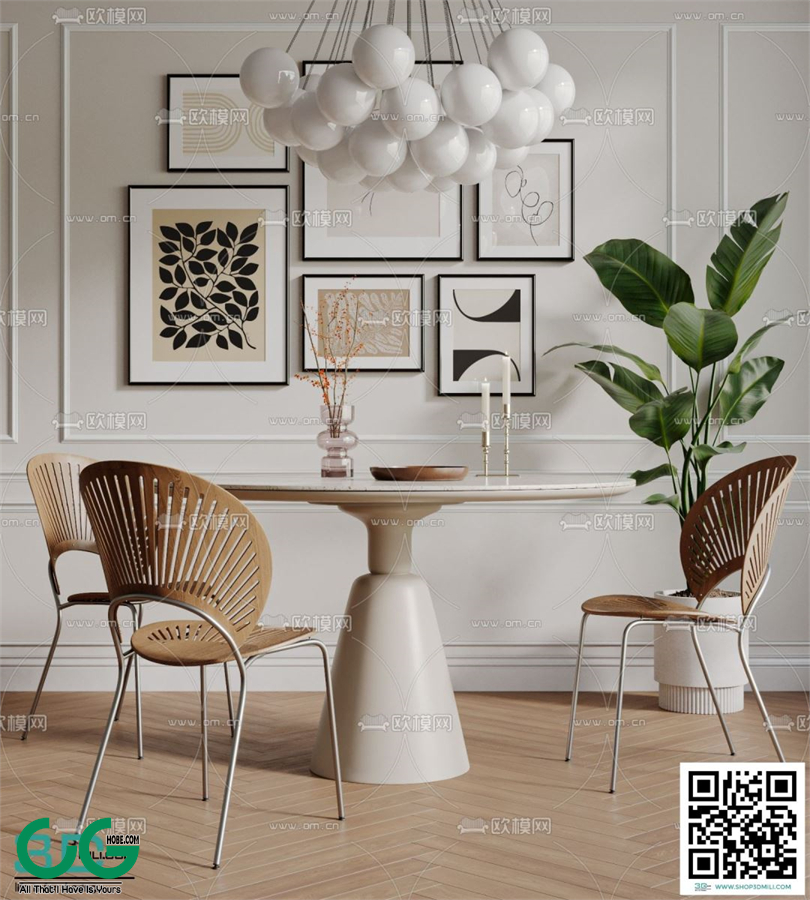 Restaurant Room 3dsmax File 118